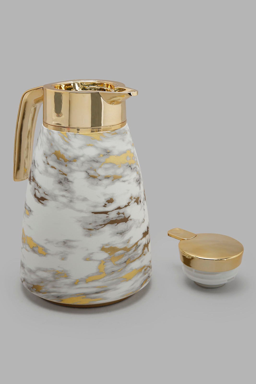 Redtag-Gold-Marble-Vaccum-Flask-Category:Storage,-Colour:Gold,-Deals:New-In,-Filter:Home-Dining,-HMW-DIN-Storage,-New-In-HMW-DIN,-Non-Sale,-Section:Homewares,-W22O-Home-Dining-