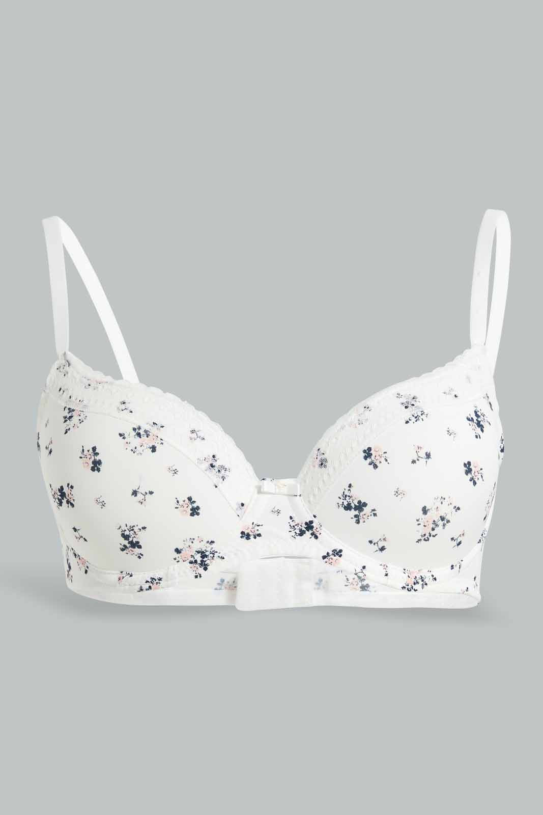 Redtag-Lad-2-Pack-Printed-T-Shirt-Bra-Category:Bras,-Colour:Assorted,-Deals:New-In,-Filter:Women's-Clothing,-New-In-Women-APL,-Non-Sale,-Section:Women,-W22O,-Women-Bras--