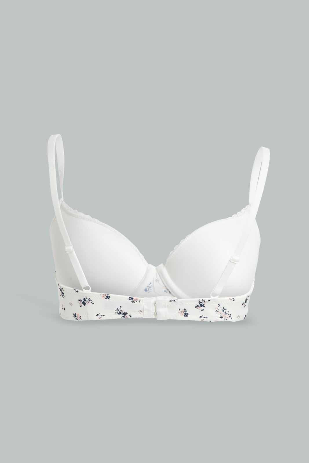 Redtag-Lad-2-Pack-Printed-T-Shirt-Bra-Category:Bras,-Colour:Assorted,-Deals:New-In,-Filter:Women's-Clothing,-New-In-Women-APL,-Non-Sale,-Section:Women,-W22O,-Women-Bras--