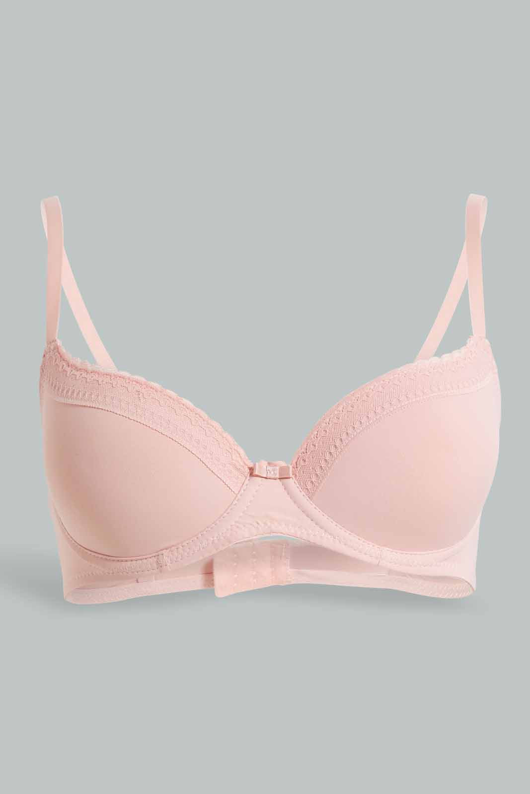 Redtag-Lad-2-Pack-Printed-T-Shirt-Bra-Category:Bras,-Colour:Assorted,-Deals:New-In,-Filter:Women's-Clothing,-New-In-Women-APL,-Non-Sale,-Section:Women,-W22O,-Women-Bras--