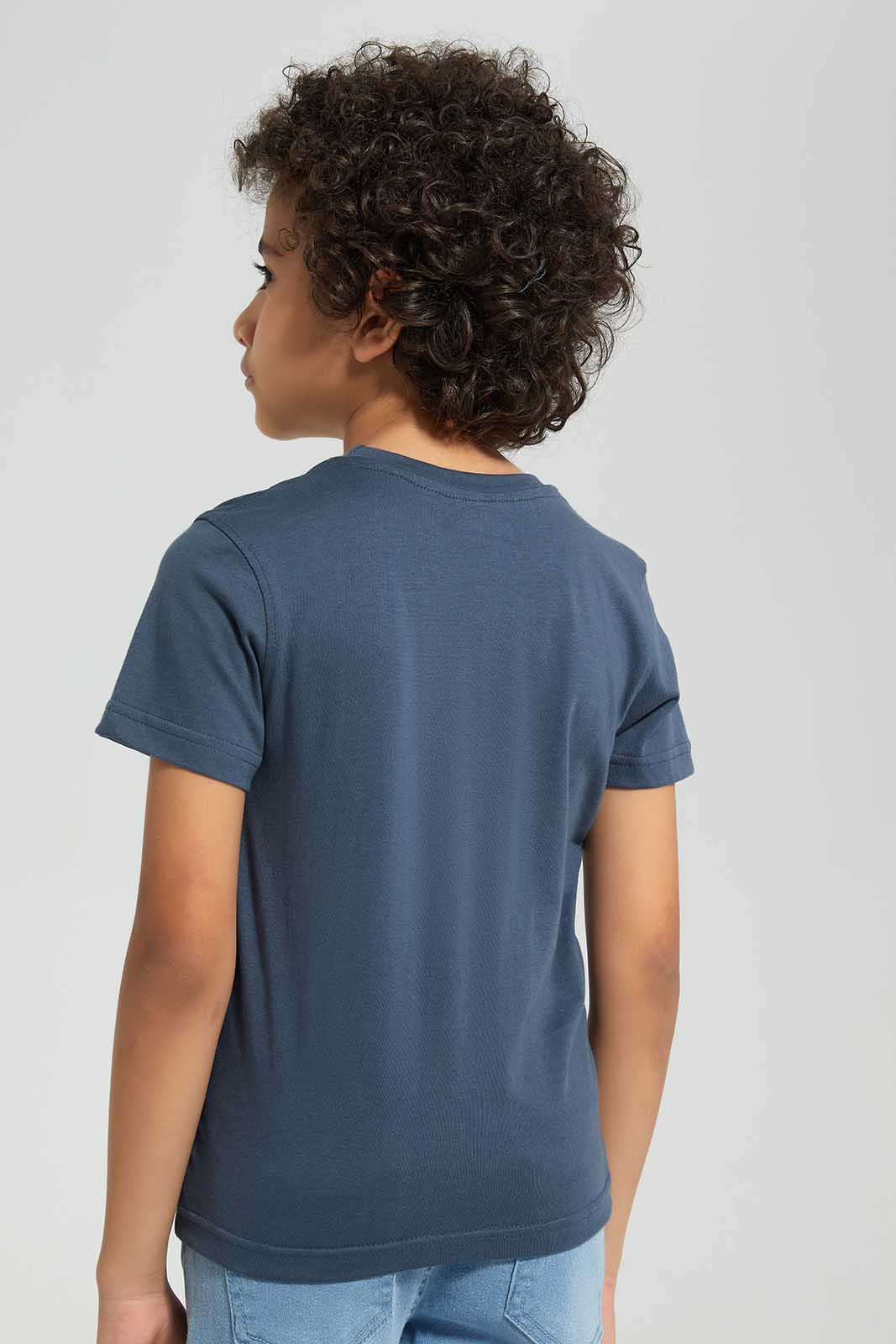 Redtag-Mid-Grey-Spiderman-Graphic-Pocket-T-Shirt-BOY-T-Shirts,-Category:T-Shirts,-CHR,-Colour:Grey,-Deals:New-In,-Filter:Boys-(2-to-8-Yrs),-New-In-BOY,-Non-Sale,-Section:Boys-(0-to-14Yrs),-TBL,-W22O-Boys-2 to 8 Years