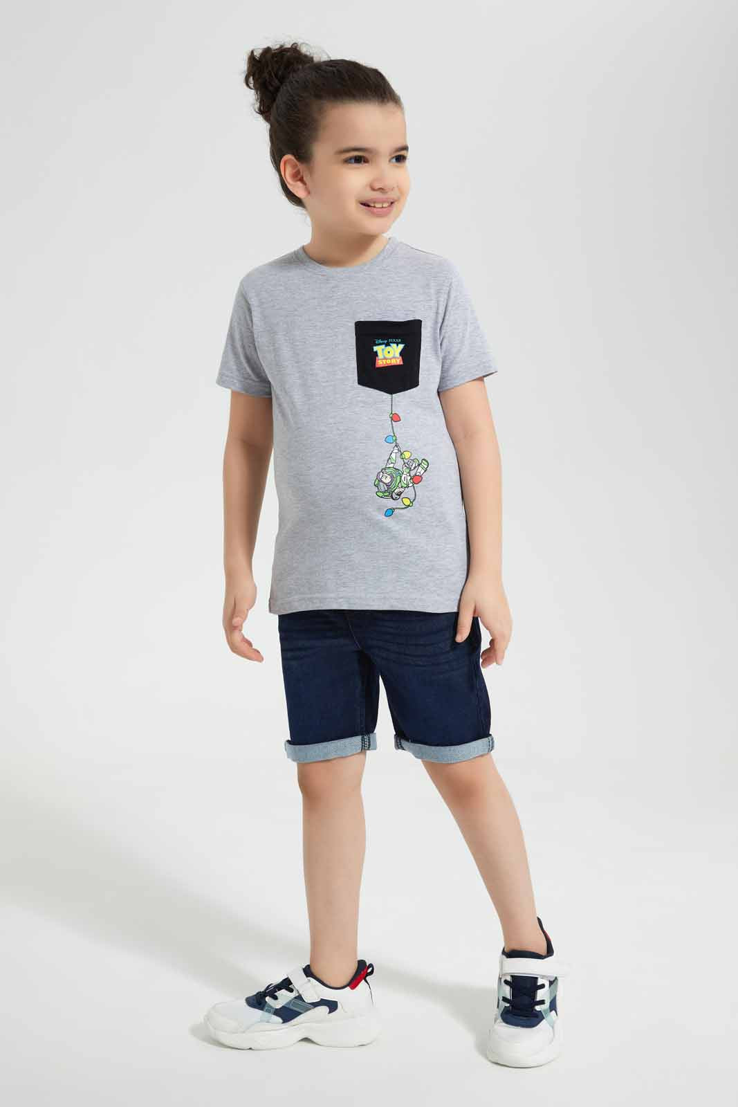 Redtag-Mid-Grey-Space-Hero-Graphic-Pocket-T-Shirt-BOY-T-Shirts,-Category:T-Shirts,-Colour:Grey,-Deals:New-In,-Filter:Boys-(2-to-8-Yrs),-New-In-BOY-APL,-Non-Sale,-Section:Boys-(0-to-14Yrs),-TBL,-W22O-Boys-2 to 8 Years
