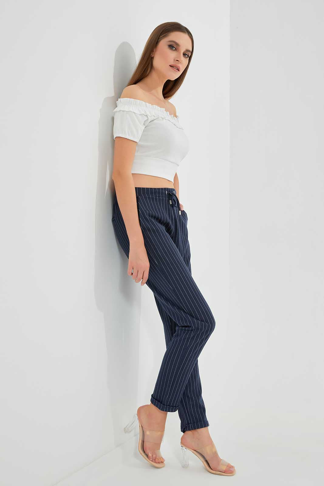 Redtag-Assorted-Skinny-Fit-Trouser-Category:Trousers,-Colour:Navy,-Deals:New-In,-Filter:Women's-Clothing,-LEC,-LEC-Trousers,-New-In-LEC,-Non-Sale,-Section:Women,-W22O-Women's-