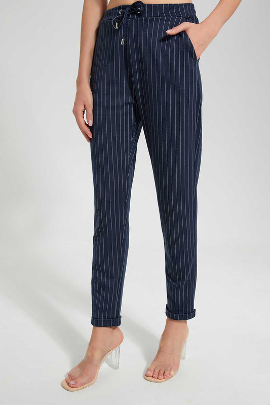 Redtag-Assorted-Skinny-Fit-Trouser-Category:Trousers,-Colour:Navy,-Deals:New-In,-Filter:Women's-Clothing,-LEC,-LEC-Trousers,-New-In-LEC,-Non-Sale,-Section:Women,-W22O-Women's-