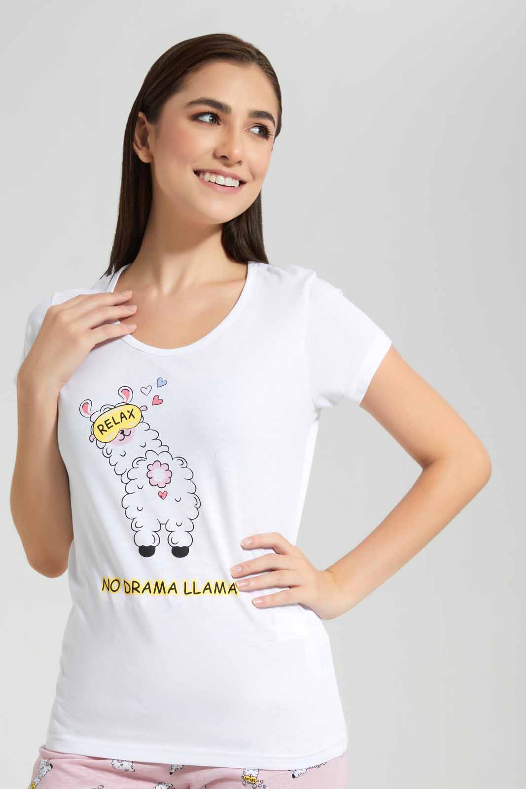 Redtag-White-Printed-Pyjama-Set-Category:Pyjama-Sets,-Colour:White,-Deals:New-In,-Filter:Women's-Clothing,-New-In-Women-APL,-Non-Sale,-Section:Women,-TBL,-W22O,-Women-Pyjama-Sets--