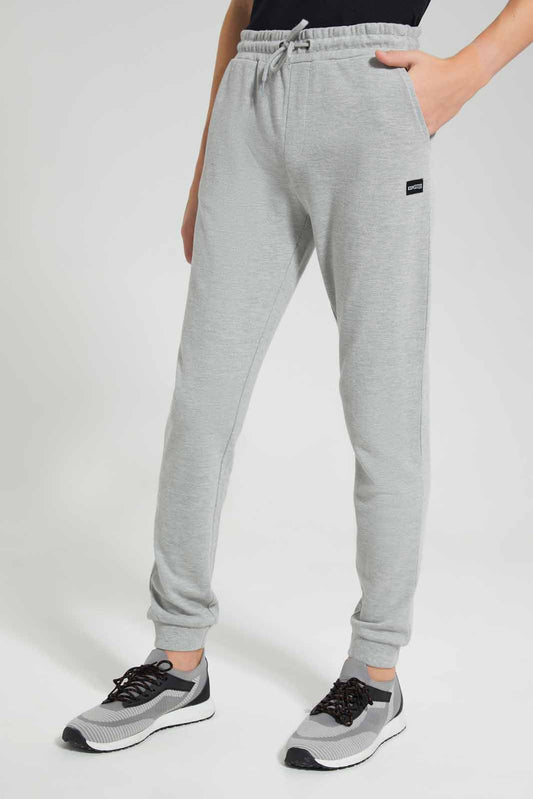 Redtag-Grey-Mel-Pique-Active-Pant-BSR-Joggers,-Category:Joggers,-Colour:Grey,-Deals:New-In,-Filter:Senior-Boys-(9-to-14-Yrs),-New-In-BSR-APL,-Non-Sale,-Section:Boys-(0-to-14Yrs),-VLM,-W22O-Senior-Boys-9 to 14 Years