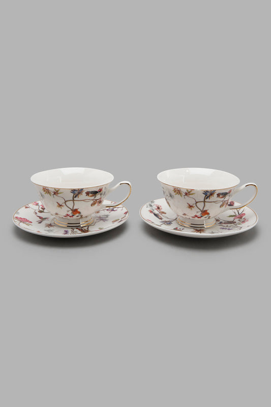 Redtag-Assorted-Floral-Design-Tea-Set-(4-Piece)-Category:Cups-&-Mugs,-Colour:Assorted,-Deals:New-In,-Filter:Home-Dining,-HMW-DIN-Crockery,-Naya,-New-In-HMW-DIN,-Non-Sale,-Section:Homewares,-W22A-Home-Dining-