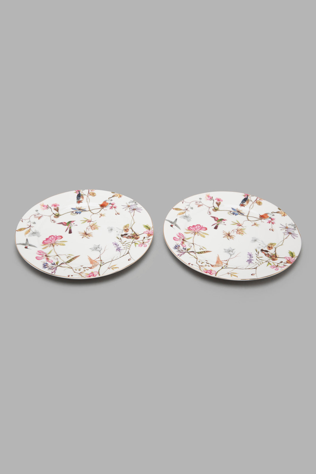 Redtag-Assorted-Floral-Design-Plate-Set-(-2-Piece)-Category:Plates,-Colour:Assorted,-Deals:New-In,-Filter:Home-Dining,-HMW-DIN-Crockery,-Naya,-New-In-HMW-DIN,-Non-Sale,-Section:Homewares,-W22A-Home-Dining-