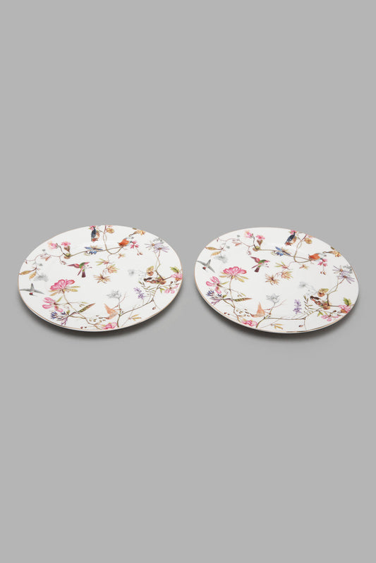 Redtag-Assorted-Floral-Design-Plate-Set-(-2-Piece)-Category:Plates,-Colour:Assorted,-Deals:New-In,-Filter:Home-Dining,-HMW-DIN-Crockery,-Naya,-New-In-HMW-DIN,-Non-Sale,-Section:Homewares,-W22A-Home-Dining-