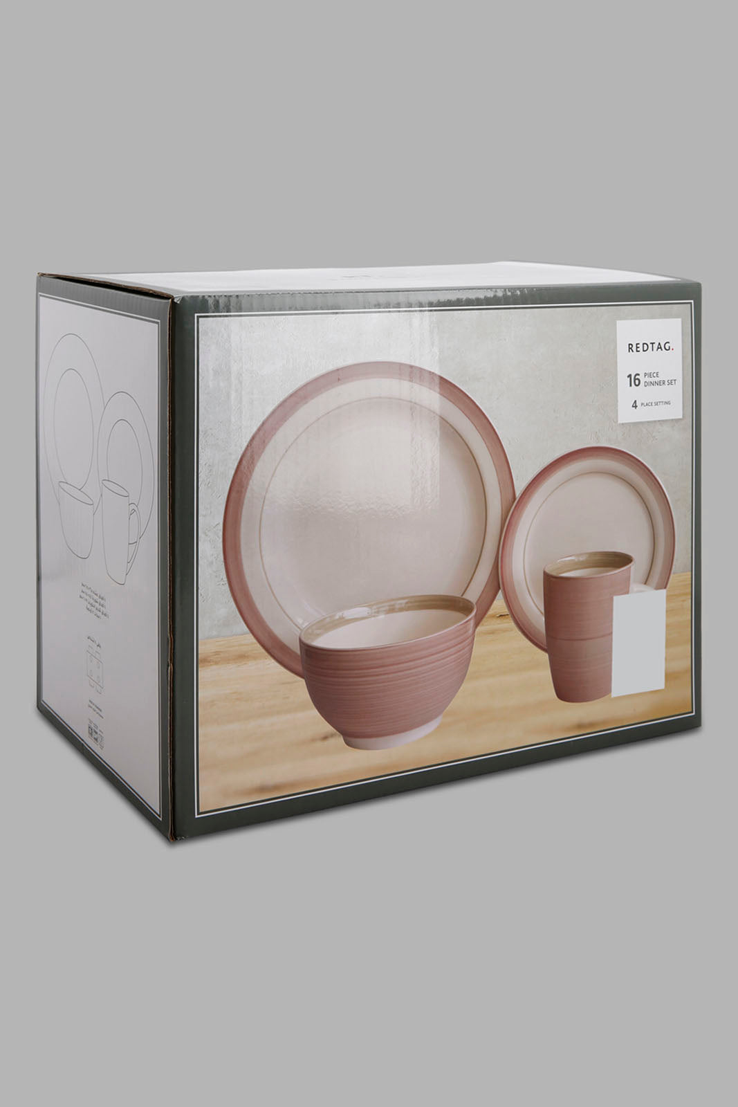 Redtag-Purple-Hand-Painted-Dinner-Set-(16Piece)-Category:Dinner-Sets,-Colour:Purple,-Deals:New-In,-Filter:Home-Dining,-HMW-DIN-Crockery,-New-In-HMW-DIN,-Non-Sale,-Section:Homewares,-W22O-Home-Dining-