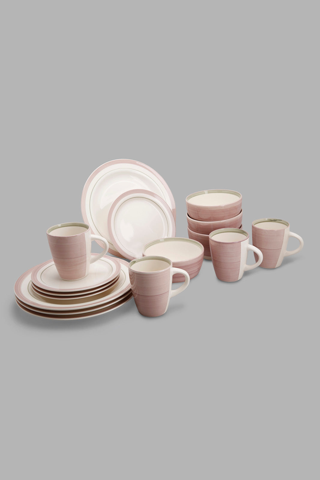 Redtag-Purple-Hand-Painted-Dinner-Set-(16Piece)-Category:Dinner-Sets,-Colour:Purple,-Deals:New-In,-Filter:Home-Dining,-HMW-DIN-Crockery,-New-In-HMW-DIN,-Non-Sale,-Section:Homewares,-W22O-Home-Dining-