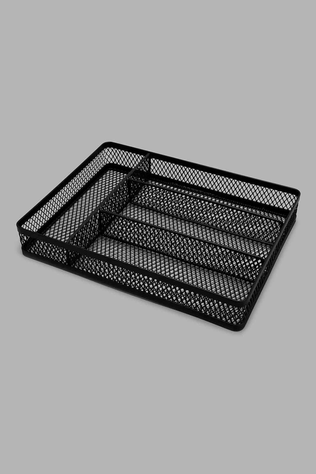 Redtag-Black-Rectangle-Utensil-Holder-Category:Kitchen-Baskets,-Colour:Black,-Deals:New-In,-Filter:Home-Dining,-HMW-DIN-Kitchen-Accessories,-N/A,-New-In-HMW-DIN,-Non-Sale,-Section:Homewares,-W22A-Home-Dining-
