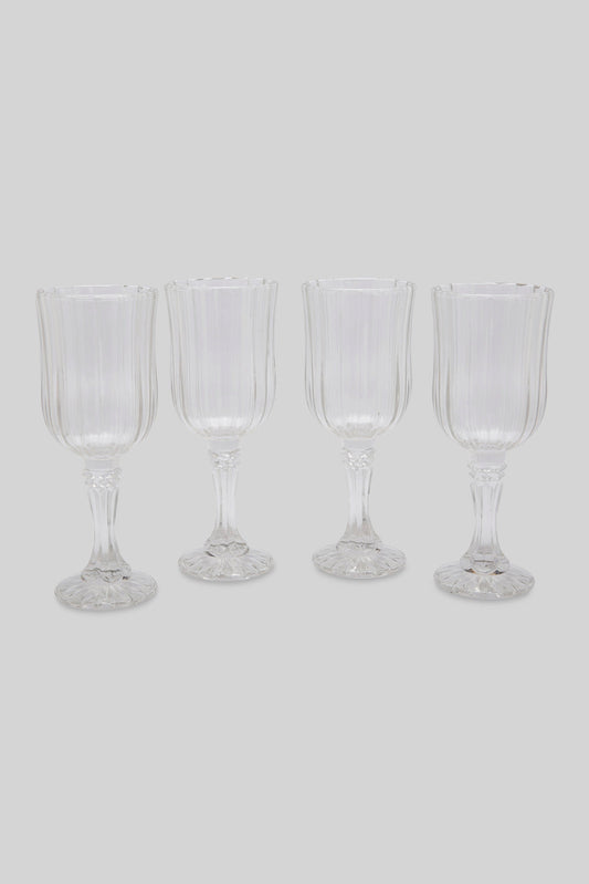 Redtag-Clear-Stemware-Glass-(4-Piece)-Category:Glasses,-Colour:,-Deals:New-In,-Filter:Home-Dining,-HMW-DIN-Drinkware,-New-In-HMW-DIN,-Non-Sale,-Section:Homewares,-W22B-Home-Dining-