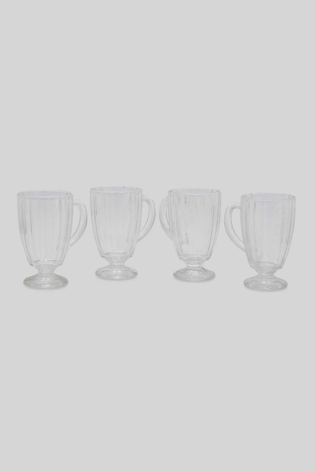 Redtag-Clear-Glass-Mug-(4-Piece)-Category:Glasses,-Colour:,-Deals:New-In,-Filter:Home-Dining,-HMW-DIN-Drinkware,-New-In-HMW-DIN,-Non-Sale,-Section:Homewares,-W22B-Home-Dining-