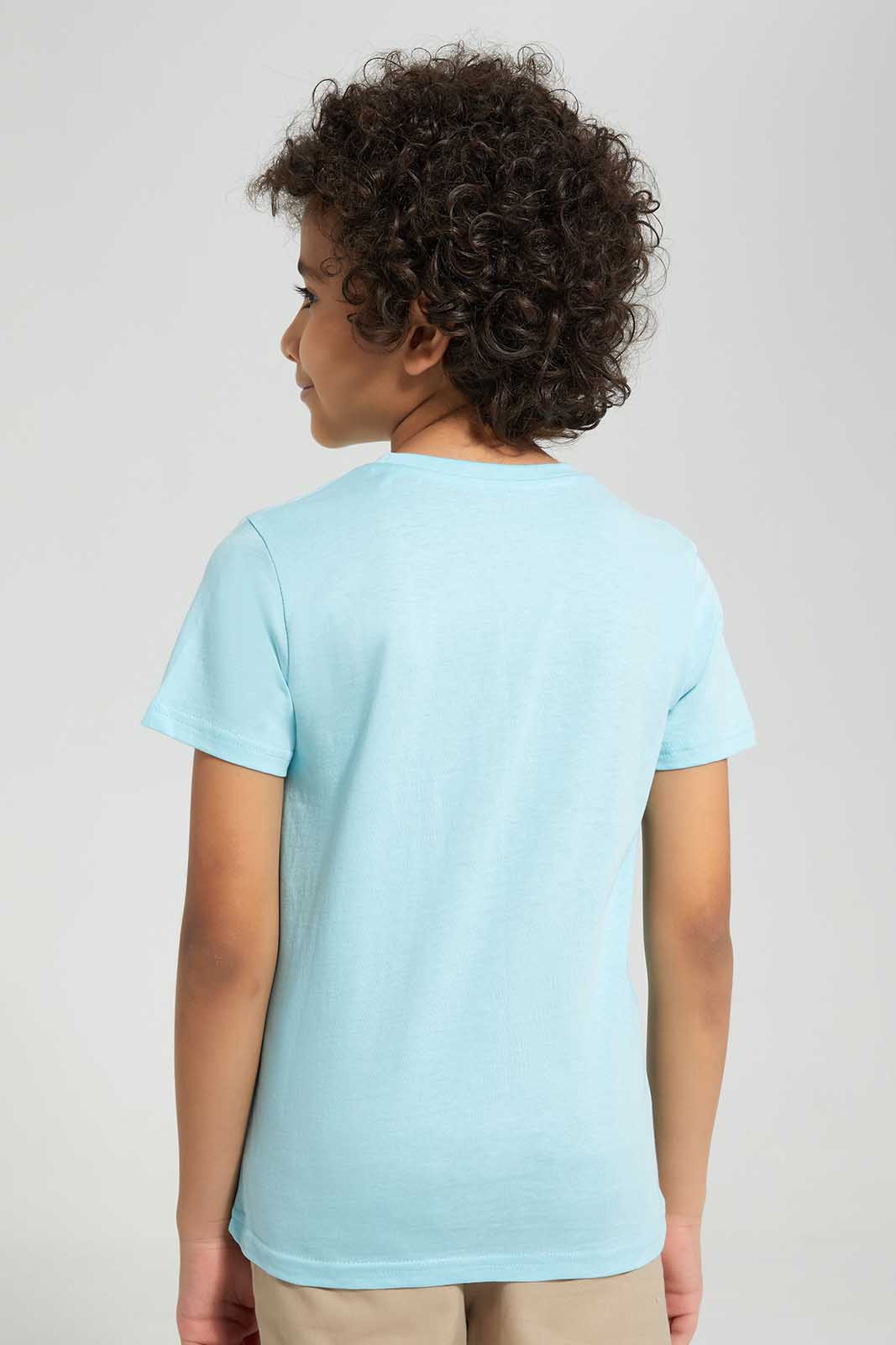 Redtag-Aqua-Space-Print-Pocket-SS-T-Shirt-BOY-T-Shirts,-Category:T-Shirts,-Colour:Blue,-Deals:New-In,-Filter:Boys-(2-to-8-Yrs),-New-In-BOY,-Non-Sale,-Section:Boys-(0-to-14Yrs),-TBL,-W22O-Boys-2 to 8 Years