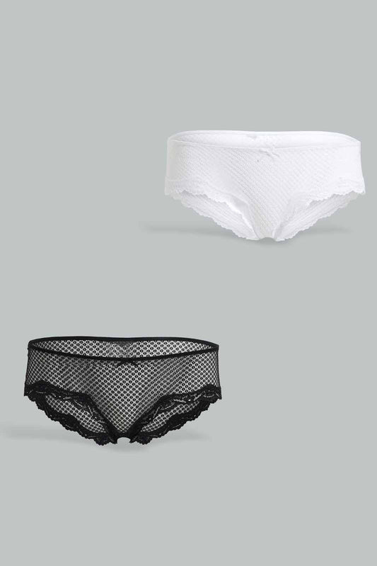 Redtag-Assorted-Lad-2-Pack-Plain-Boyleg-Brief-Category:Briefs,-Colour:Assorted,-Deals:New-In,-Filter:Women's-Clothing,-New-In-Women-APL,-Non-Sale,-Section:Women,-W22O,-Women-Briefs--