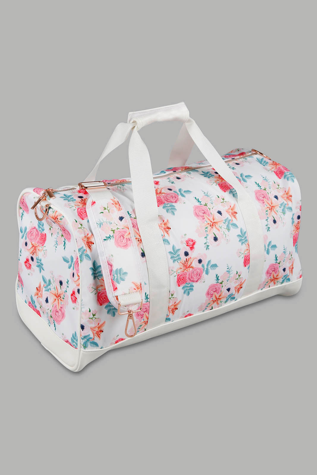 Redtag-Assorted-Flower-Prints-Ladies-Duffel-Bag-Category:Bags,-Colour:Assorted,-Filter:Travel-Accessories,-LUG-Bags,-New-In,-New-In-LUG-ACC,-Non-Sale,-Section:Travel,-W22A-Travel-Accessories-