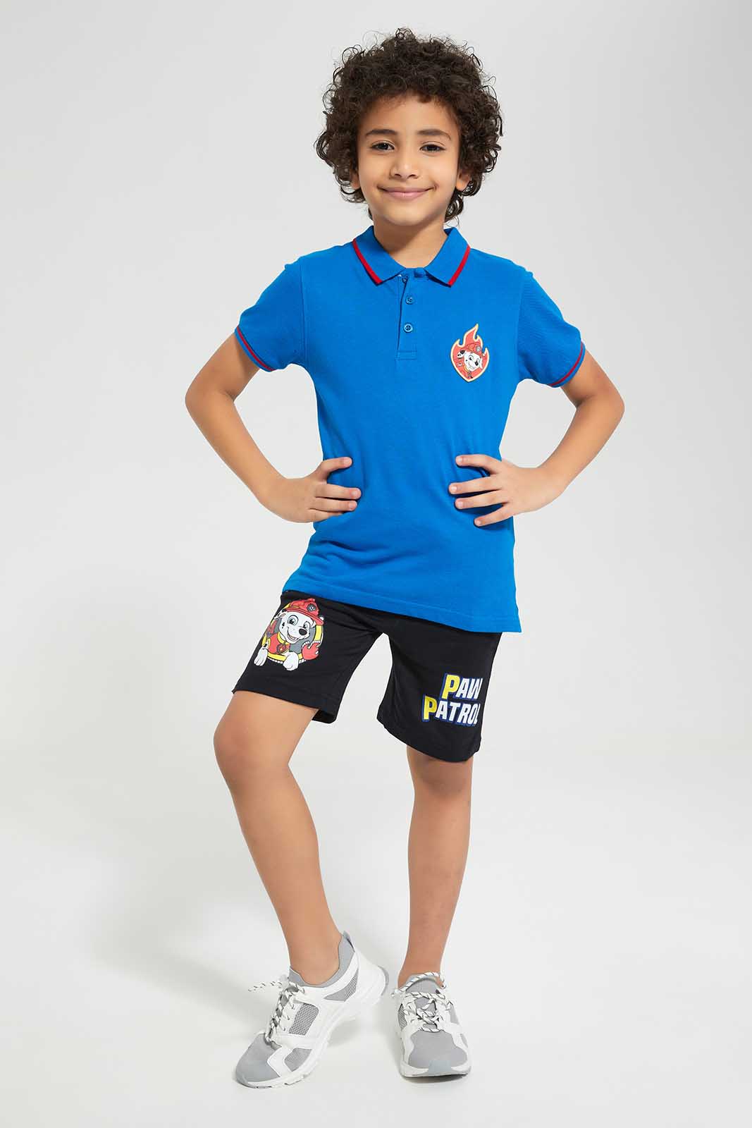 Redtag-Blue-Paw-Patrol-Polo-T-Shirt-BOY-Polo-T-Shirts,-Category:Polo-T-Shirts,-CHR,-Colour:Blue,-Deals:New-In,-Filter:Boys-(2-to-8-Yrs),-New-In-BOY,-Non-Sale,-Section:Boys-(0-to-14Yrs),-TBL,-W22O-Boys-2 to 8 Years
