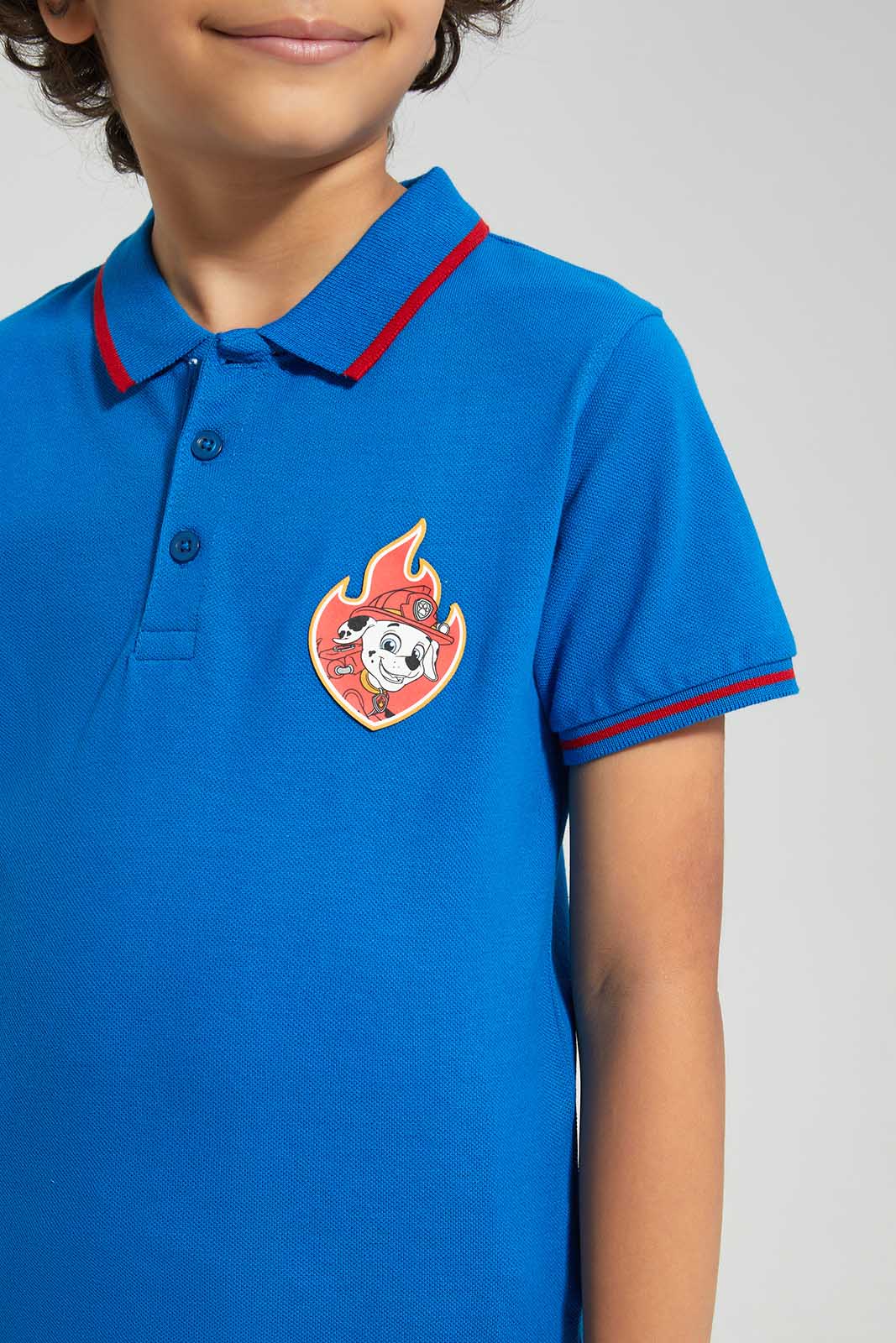 Redtag-Blue-Paw-Patrol-Polo-T-Shirt-BOY-Polo-T-Shirts,-Category:Polo-T-Shirts,-CHR,-Colour:Blue,-Deals:New-In,-Filter:Boys-(2-to-8-Yrs),-New-In-BOY,-Non-Sale,-Section:Boys-(0-to-14Yrs),-TBL,-W22O-Boys-2 to 8 Years