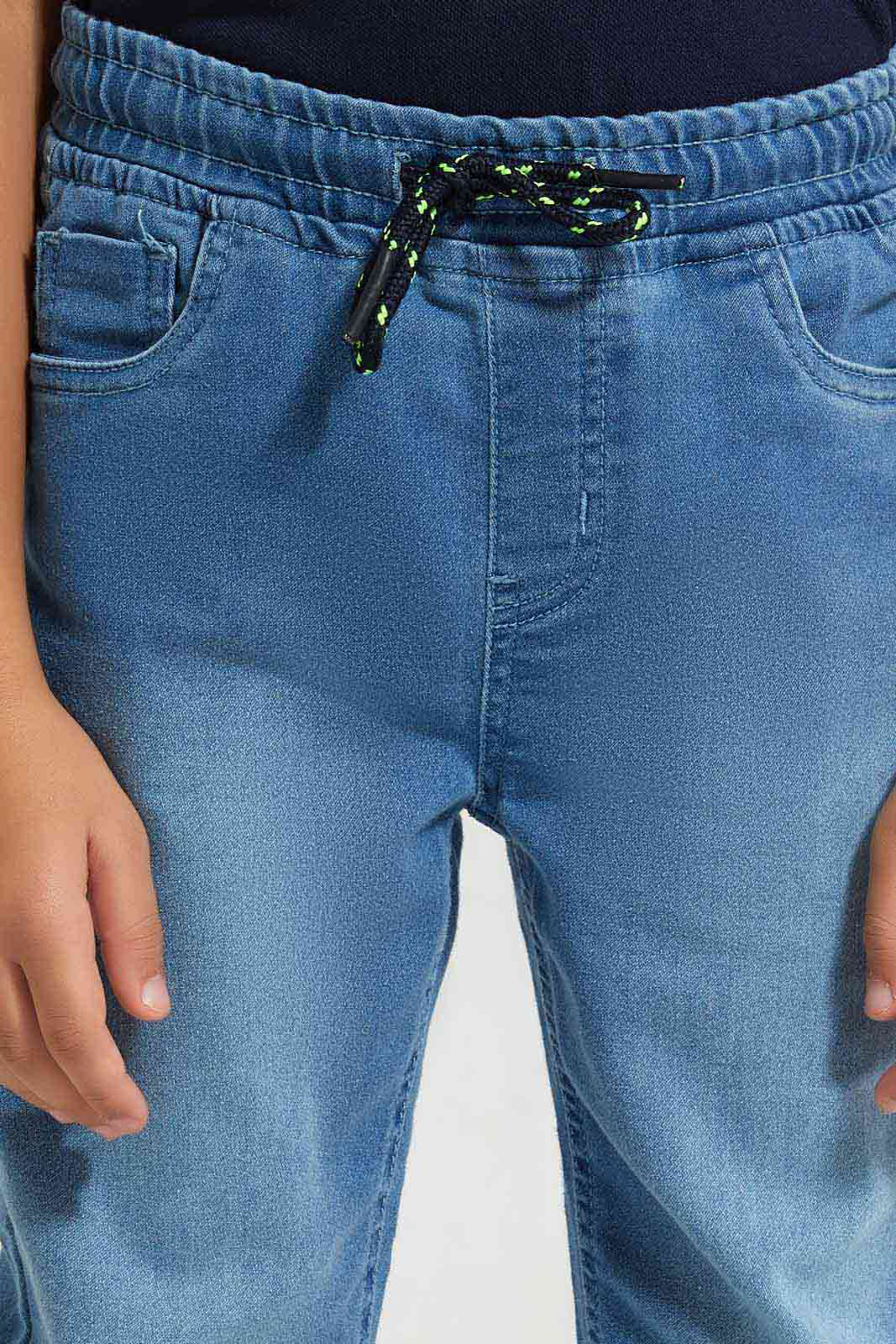 Redtag-Lightwash-Elasticated-Waist-Jogger-Jean-BOY-Jeans,-Category:Jeans,-Colour:Light-Wash,-Deals:New-In,-Filter:Boys-(2-to-8-Yrs),-FIT-WALL-(FTW),-New-In-BOY-APL,-Non-Sale,-Section:Boys-(0-to-14Yrs),-W22O-Boys-2 to 8 Years