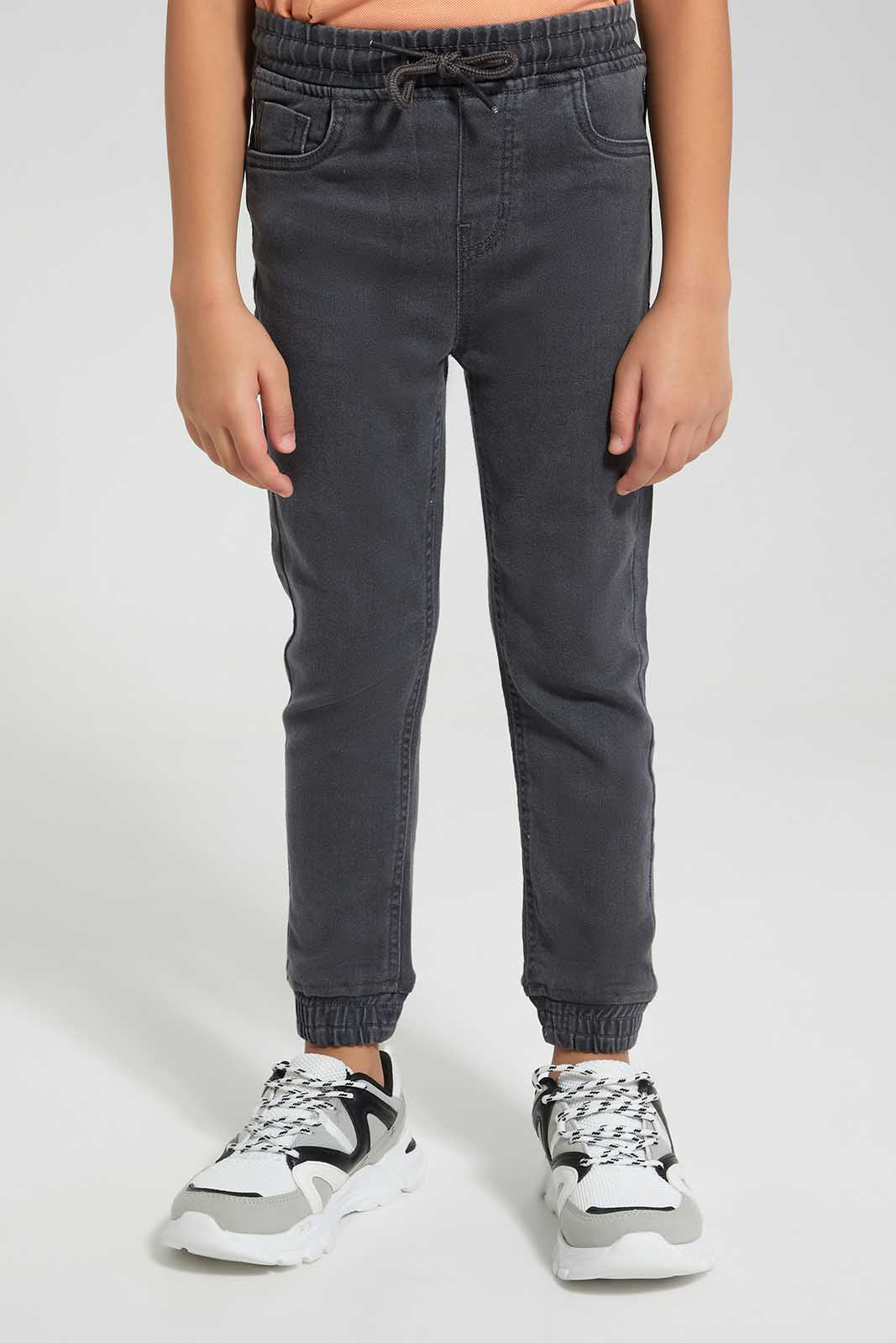 Redtag-Grey-Elasticated-Waist-Jogger-Jean-BOY-Jeans,-Category:Jeans,-Colour:Grey,-Deals:New-In,-Filter:Boys-(2-to-8-Yrs),-New-In-BOY-APL,-Non-Sale,-Section:Boys-(0-to-14Yrs),-W22O-Boys-2 to 8 Years