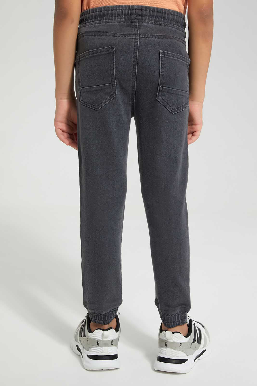 Redtag-Grey-Elasticated-Waist-Jogger-Jean-BOY-Jeans,-Category:Jeans,-Colour:Grey,-Deals:New-In,-Filter:Boys-(2-to-8-Yrs),-New-In-BOY-APL,-Non-Sale,-Section:Boys-(0-to-14Yrs),-W22O-Boys-2 to 8 Years