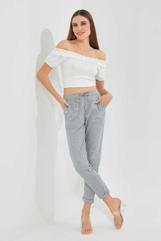 Redtag-White-Off-Shoulder-Crop-Top-Category:Tops,-Colour:White,-Deals:New-In,-Filter:Women's-Clothing,-LEC,-LEC-Tops,-New-In-LEC,-Non-Sale,-Section:Women,-W22O-Women's-