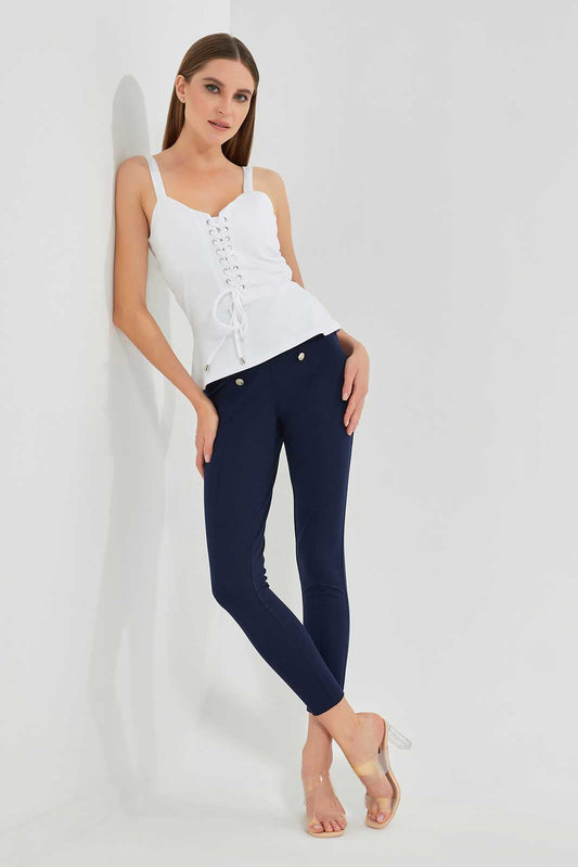 Redtag-Assorted-Eyelet-Sleeveless-Top-Category:Tops,-Colour:White,-Deals:New-In,-Filter:Women's-Clothing,-LEC,-LEC-Tops,-New-In-LEC,-Non-Sale,-Section:Women,-W22O-Women's-