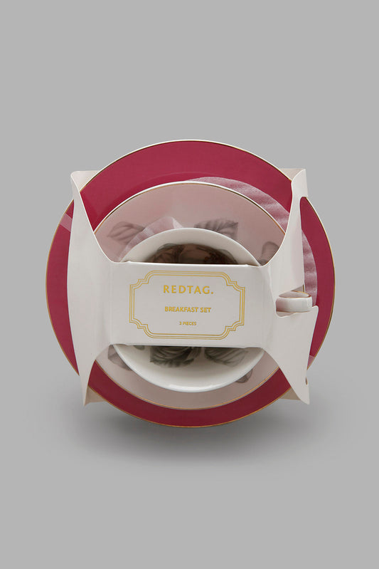 Redtag-Red-Breakfast-Set-(3-Piece)-Category:Cups-&-Mugs,-Colour:Red,-Deals:New-In,-Filter:Home-Dining,-HMW-DIN-Crockery,-New-In-HMW-DIN,-Non-Sale,-Section:Homewares,-W22B-Home-Dining-