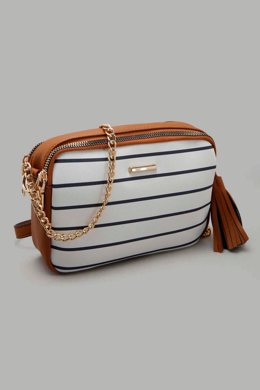 Redtag-Navy-And-White-Nautical-Stripe-Cross-Body-Bag-Category:Bags,-Colour:Assorted,-Filter:Women's-Accessories,-New-In,-New-In-Women-ACC,-Non-Sale,-Section:Women,-W22O,-Women-Bags-Women-