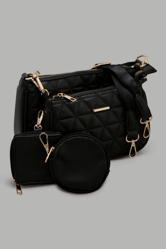 Redtag-Black-Cross-Body-Bag-Category:Bags,-Colour:Black,-Filter:Women's-Accessories,-New-In,-New-In-Women-ACC,-Non-Sale,-Section:Women,-W22O,-Women-Bags-Women-