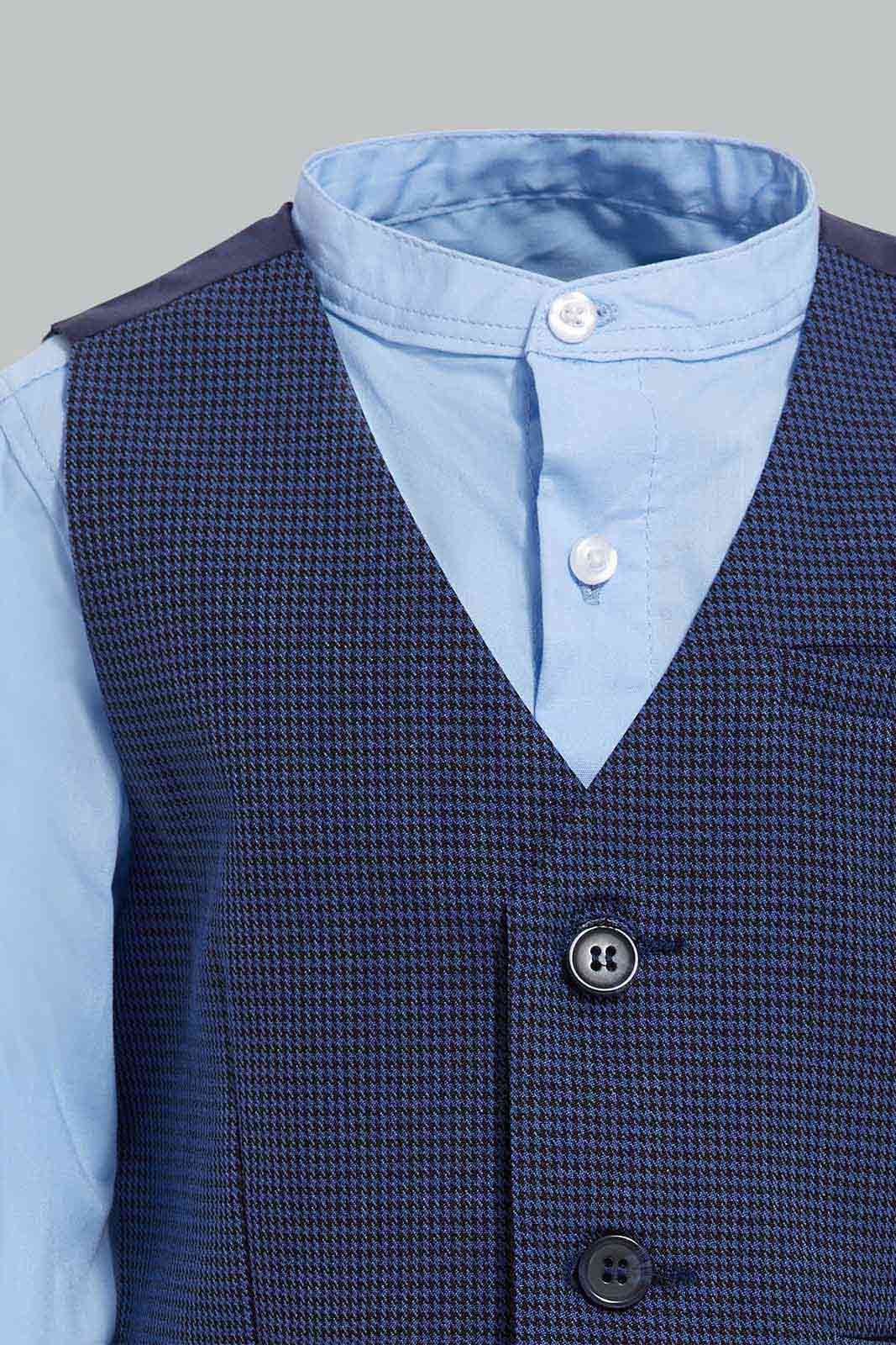 Redtag-Navy-Vestcoat-W/-Sku-Blue-L/S-Shirt-Category:Sets,-Colour:Navy,-Deals:New-In,-EID,-Filter:Infant-Boys-(3-to-24-Mths),-INB-Sets,-New-In-INB-APL,-Non-Sale,-Section:Boys-(0-to-14Yrs),-W22O-Infant-Boys-3 to 24 Months