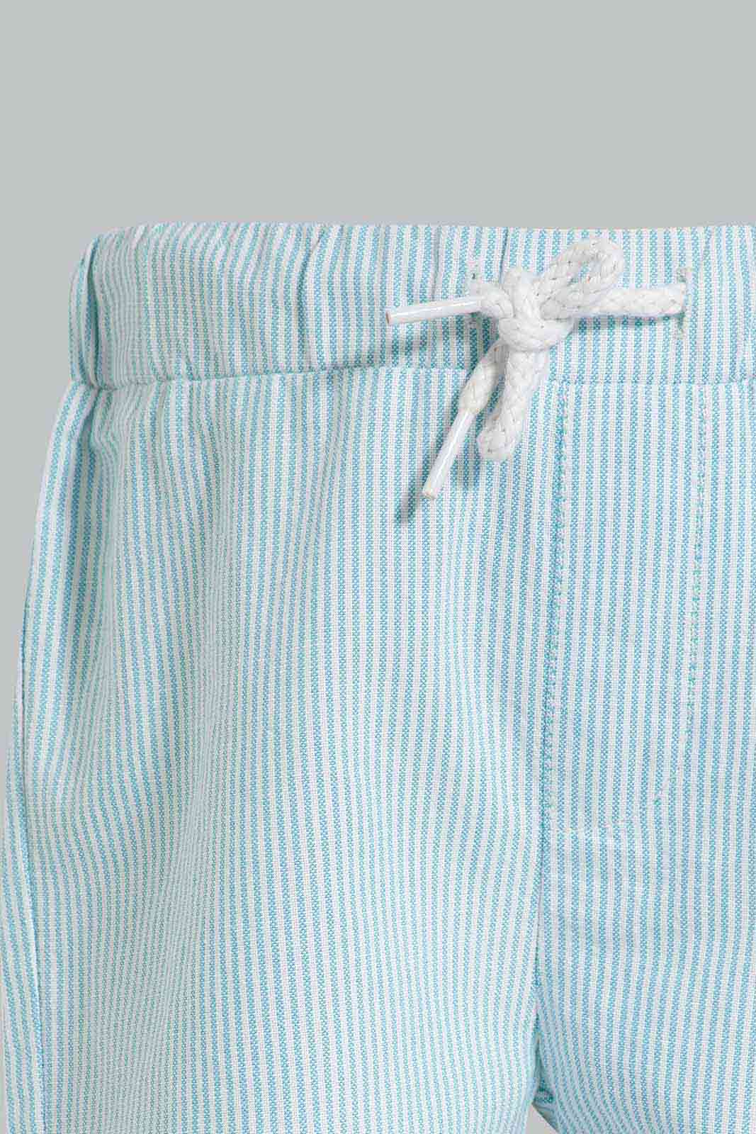 Redtag-Green-Shirts-With-Trouser-Shorts-Set-(2-Pcs-Set)-Category:Sets,-Colour:Green,-Deals:New-In,-EID,-Filter:Infant-Boys-(3-to-24-Mths),-INB-Sets,-New-In-INB-APL,-Non-Sale,-Section:Boys-(0-to-14Yrs),-W22O-Infant-Boys-3 to 24 Months