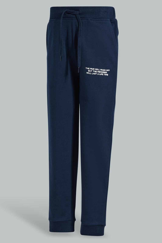 Redtag-Navy-Jogpant-With-Print-BOY-Joggers,-Category:Joggers,-Colour:Navy,-Deals:New-In,-Filter:Boys-(2-to-8-Yrs),-New-In-BOY-APL,-Non-Sale,-Section:Boys-(0-to-14Yrs),-TBL,-W22O-Boys-2 to 8 Years