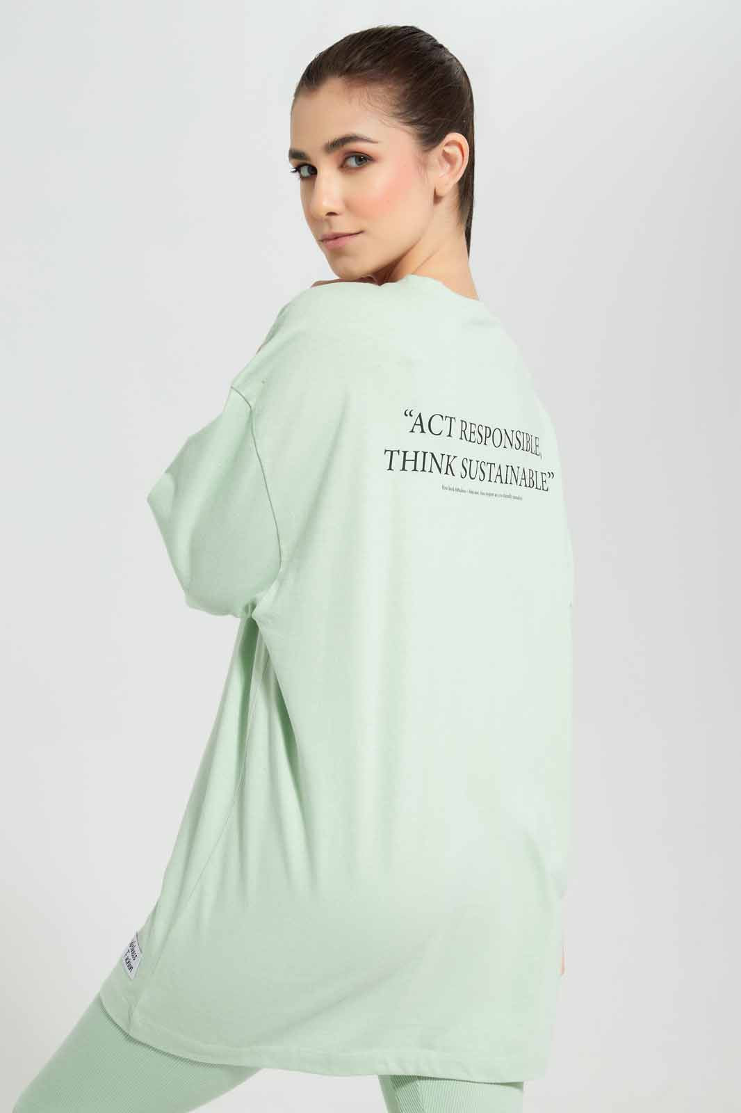 Redtag-Sage-BCI-Oversize-Printed-T-Shirt-Category:T-Shirts,-Colour:Green,-Deals:New-In,-Filter:Women's-Clothing,-New-In-Women,-Non-Sale,-Section:Women,-W22O,-Women-T-Shirts-Women's-