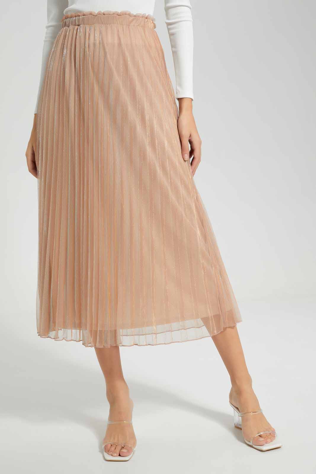 Redtag-Black-Plisse-Maxi-Skirt-Category:Skirts,-Colour:Black,-Deals:New-In,-Filter:Women's-Clothing,-New-In-Women-APL,-Non-Sale,-Section:Women,-W22O,-Women-Skirts-Women's-