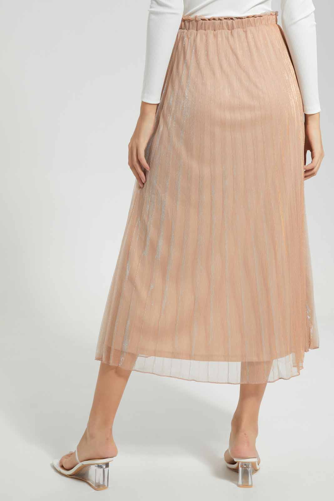 Redtag-Black-Plisse-Maxi-Skirt-Category:Skirts,-Colour:Black,-Deals:New-In,-Filter:Women's-Clothing,-New-In-Women-APL,-Non-Sale,-Section:Women,-W22O,-Women-Skirts-Women's-