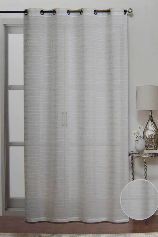 Redtag-Ivory-1-Piece-Sheer-Curtain-Category:Curtains,-Colour:Ivory,-Deals:New-In,-Filter:Home-Bedroom,-HMW-BED-Curtains,-New-In-HMW-BED,-Non-Sale,-Section:Homewares,-W22O-Home-Bedroom-