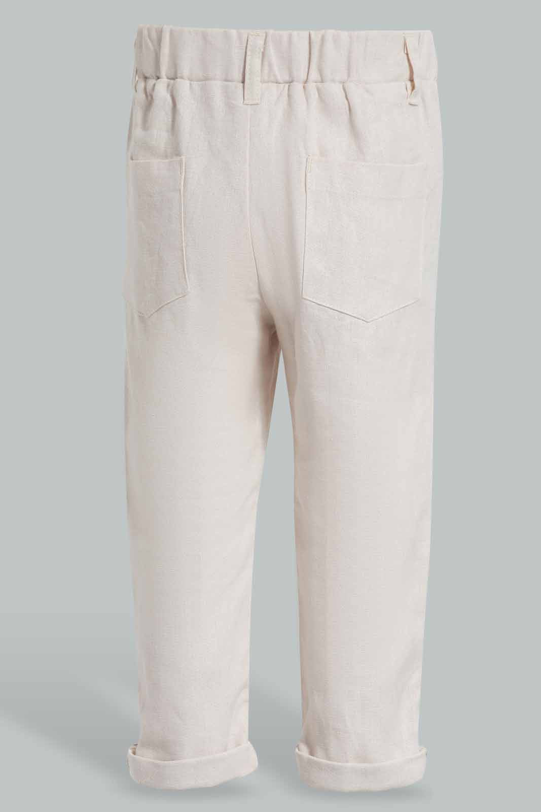Redtag-Beige-Matching-Chinos-W/Vestcoat-Category:Trousers,-Colour:Beige,-Deals:New-In,-EID,-Filter:Infant-Boys-(3-to-24-Mths),-INB-Trousers,-New-In-INB-APL,-Non-Sale,-Section:Boys-(0-to-14Yrs),-W22O-Infant-Boys-3 to 24 Months