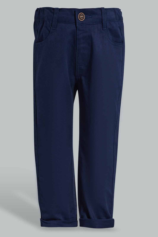 Redtag-Navy-Chino-Category:Trousers,-Colour:Navy,-Deals:New-In,-EID,-Filter:Infant-Boys-(3-to-24-Mths),-INB-Trousers,-New-In-INB-APL,-Non-Sale,-Section:Boys-(0-to-14Yrs),-W22O-Infant-Boys-3 to 24 Months
