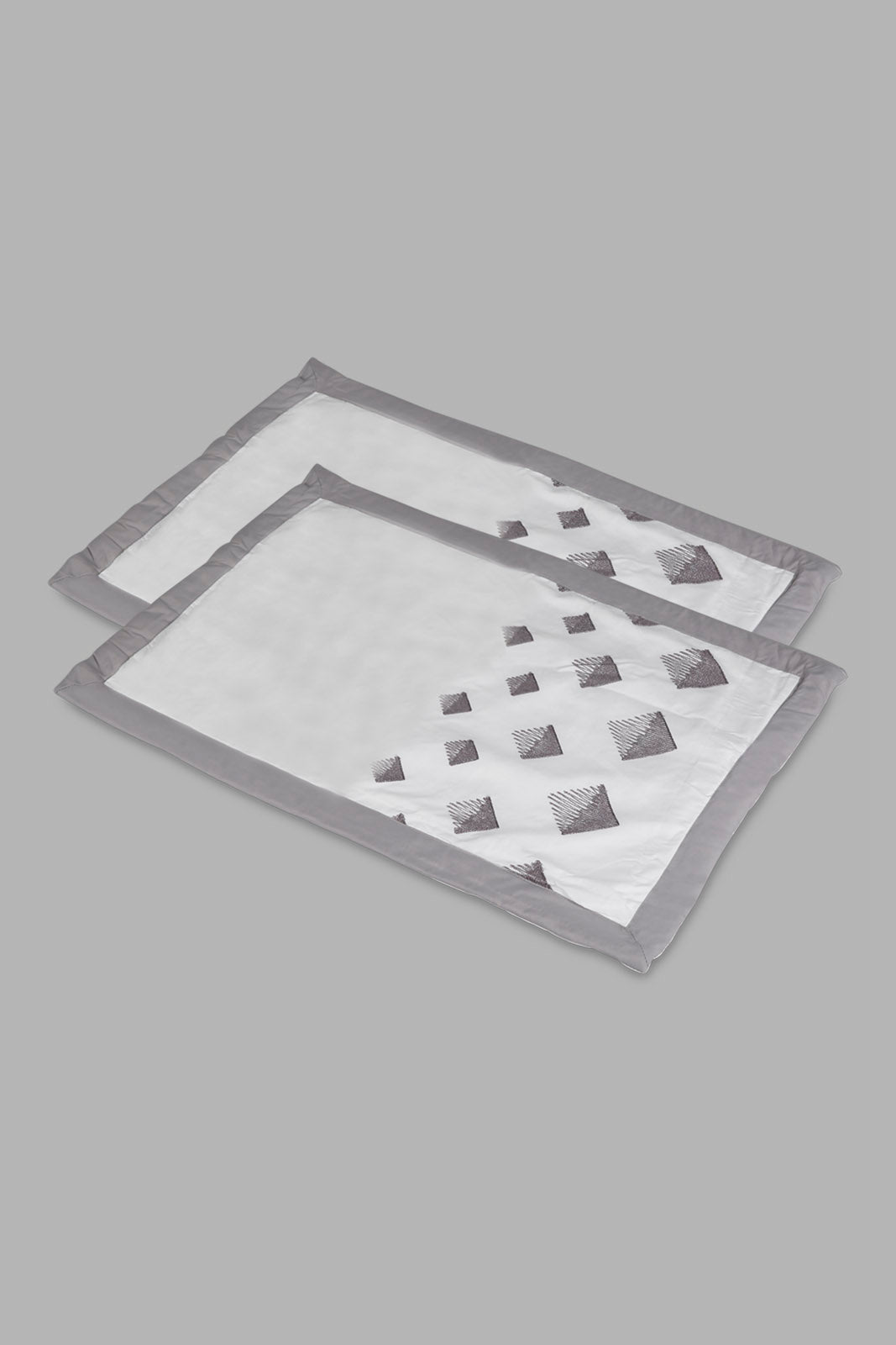 Redtag-Grey-7-Piece-Geometric-Embroidery-Comforter-Set-(King-Size)-Category:Comforters,-Colour:Grey,-Deals:New-In,-Filter:Home-Bedroom,-HMW-BED-Comforters,-New-In-HMW-BED,-Non-Sale,-Section:Homewares,-W22A-Home-Bedroom-