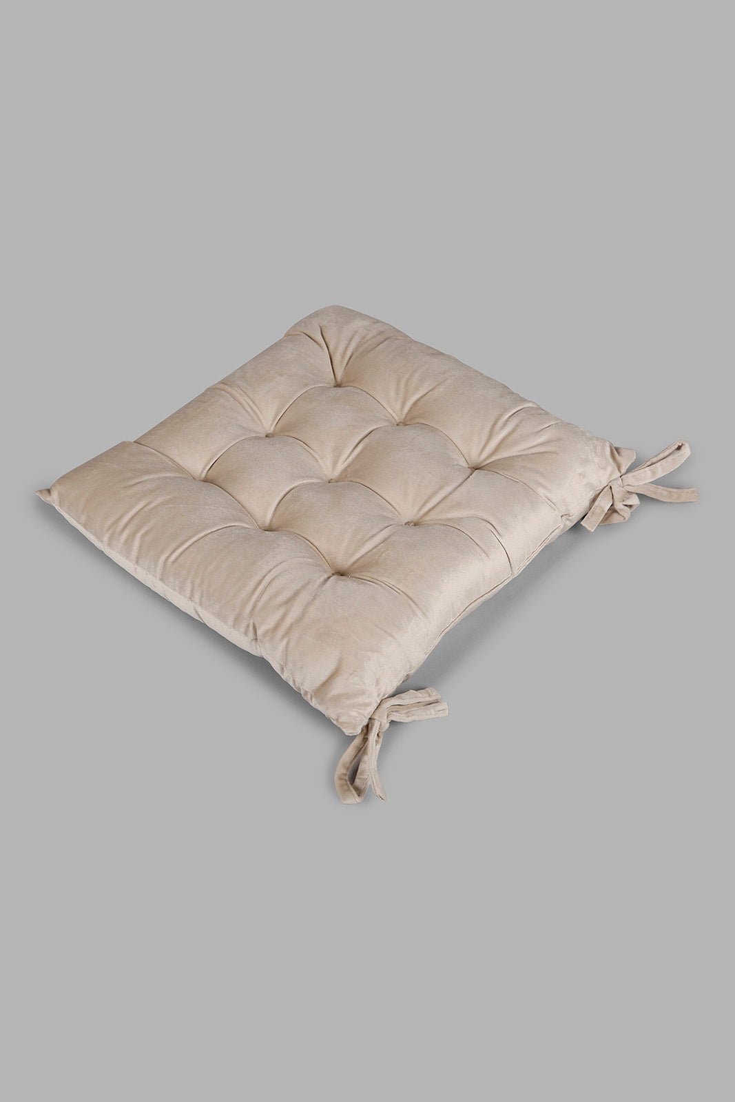 Redtag-Beige-Velvet-Chair-Pad-Category:Cushions,-Colour:Beige,-Deals:New-In,-Filter:Home-Bedroom,-HMW-BED-Cushions,-New-In-HMW-BED,-Non-Sale,-Section:Homewares,-W22A-Home-Bedroom-