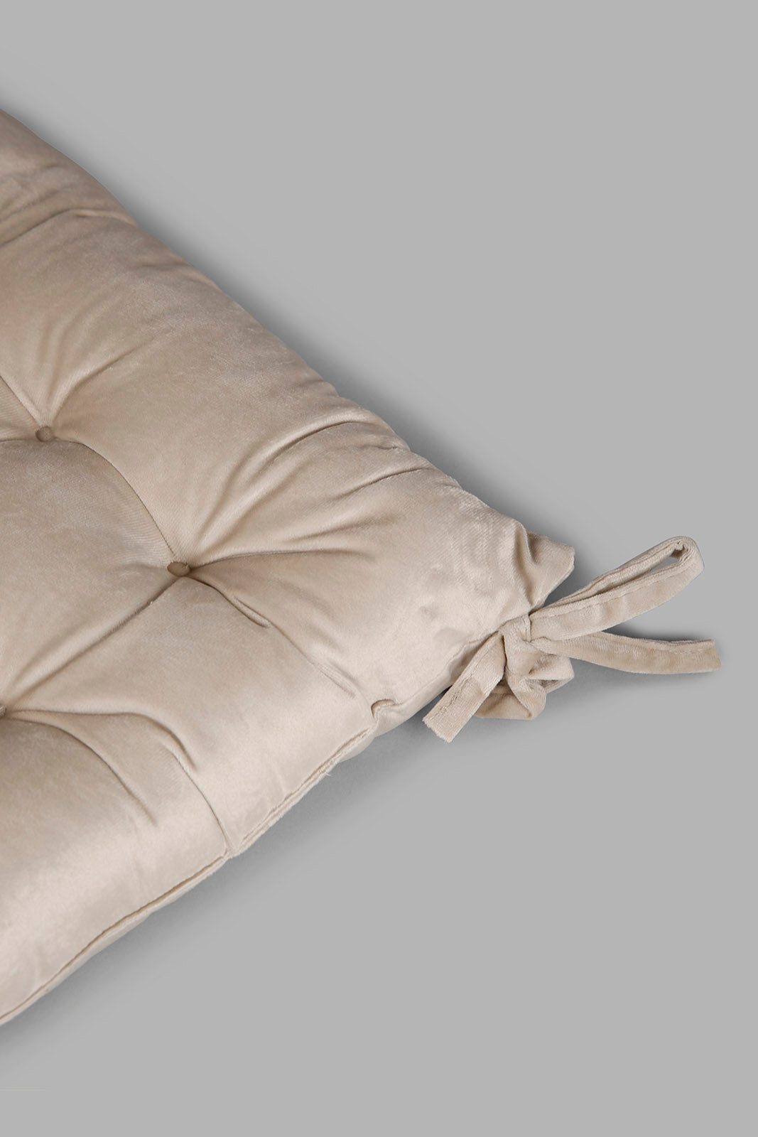 Redtag-Beige-Velvet-Chair-Pad-Category:Cushions,-Colour:Beige,-Deals:New-In,-Filter:Home-Bedroom,-HMW-BED-Cushions,-New-In-HMW-BED,-Non-Sale,-Section:Homewares,-W22A-Home-Bedroom-