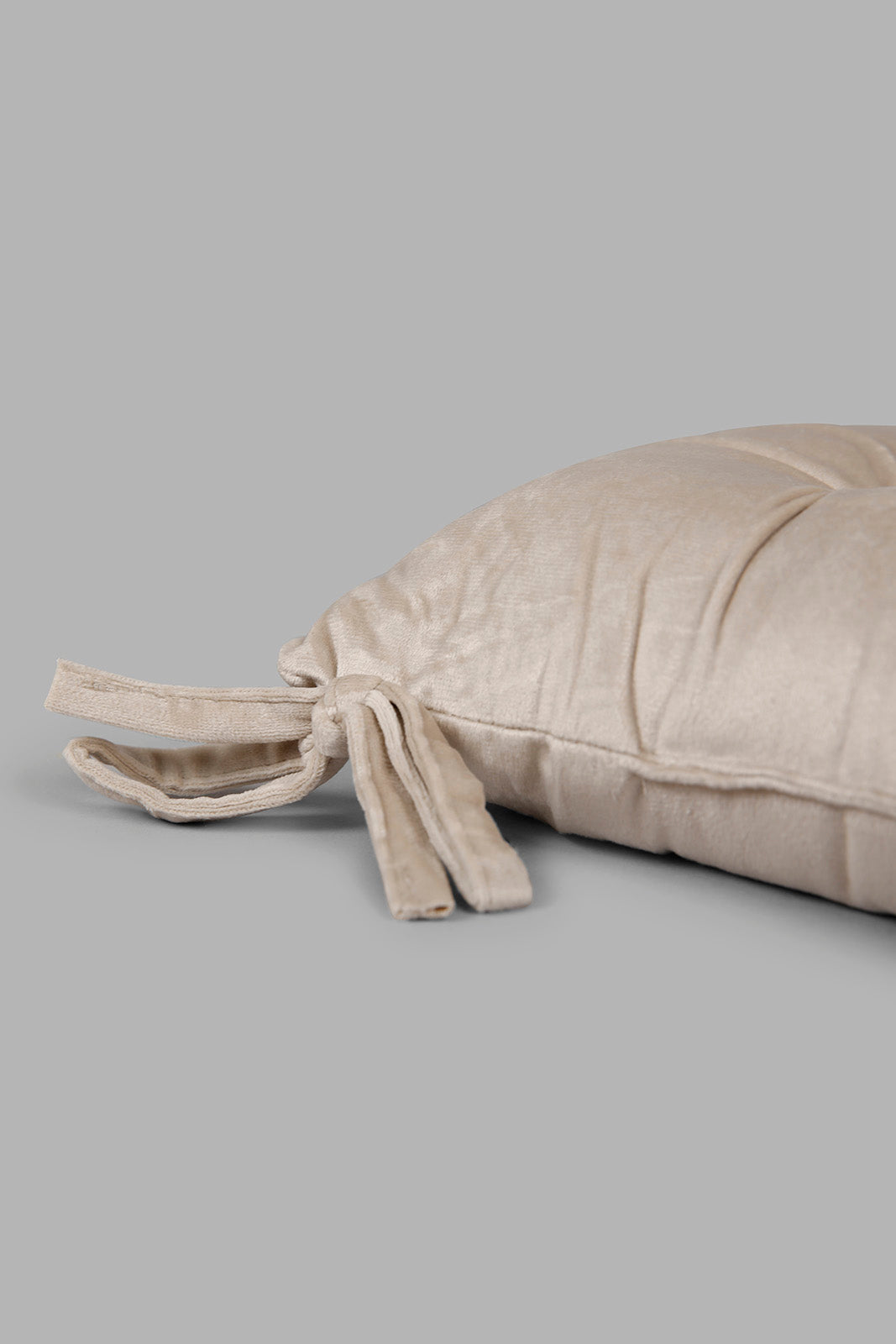 Redtag-Beige-Velvet-Chair-Pad-Category:Cushions,-Colour:Beige,-Deals:New-In,-Filter:Home-Bedroom,-HMW-BED-Cushions,-New-In-HMW-BED,-Non-Sale,-Section:Homewares,-W22A-Home-Bedroom-