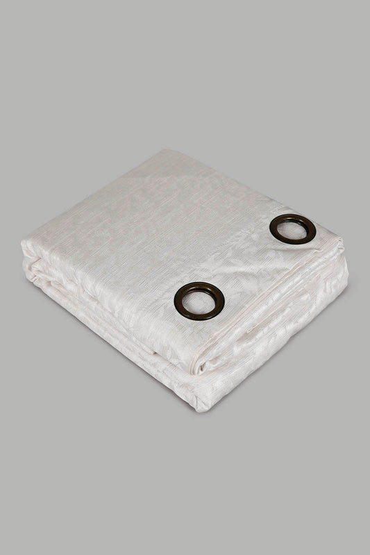 Redtag-Beige-2-Piece-Leaves-Jacquard-Curtain-With-Lining-Category:Curtains,-Colour:Beige,-Deals:New-In,-Filter:Home-Bedroom,-HMW-BED-Curtains,-New-In-HMW-BED,-Non-Sale,-Section:Homewares,-W22A-Home-Bedroom-