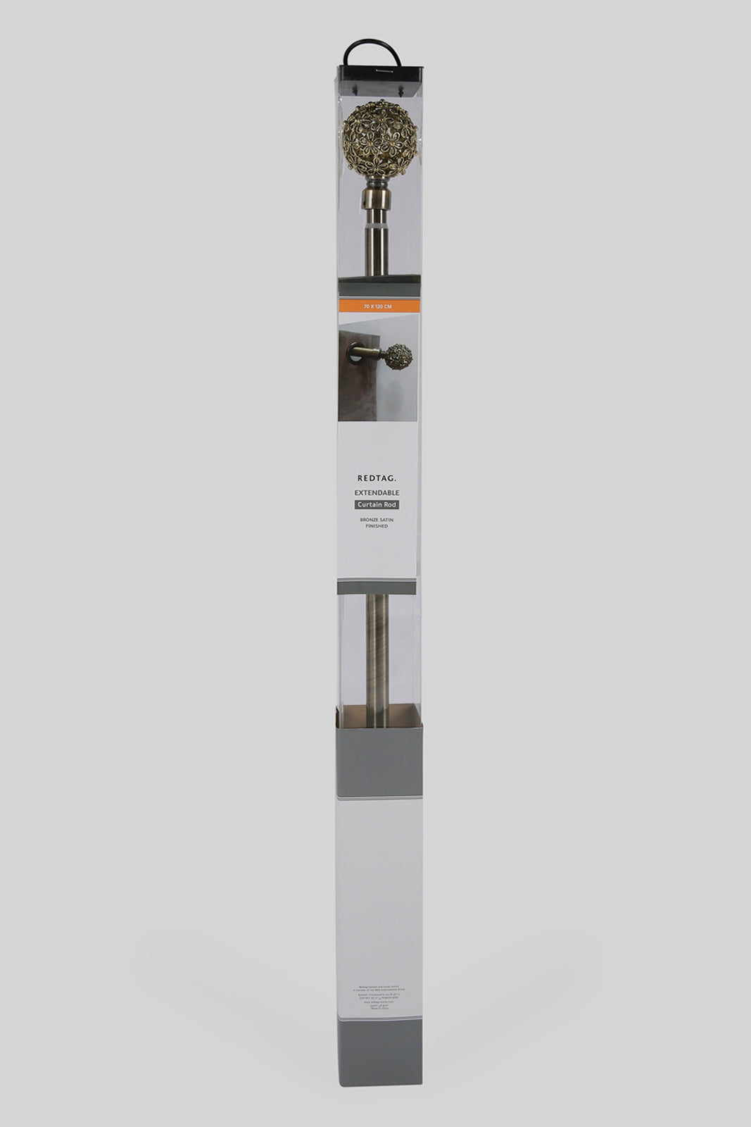 Redtag-Bronze-Extendable-Curtain-Rod-With-Cut-Work-Finials-(Single)-Category:Curtain-Rods,-Colour:Bronze,-Deals:New-In,-Filter:Home-Bedroom,-HMW-BED-Bedroom-Accessories,-New-In-HMW-BED,-Non-Sale,-Section:Homewares,-W22A-Home-Bedroom-