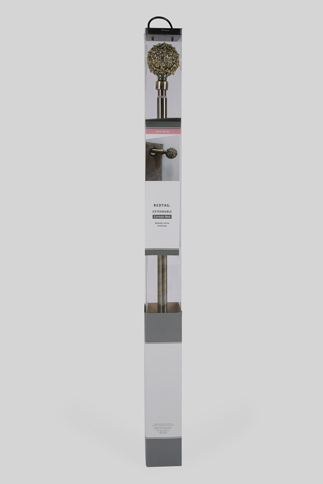 Redtag-Bronze-Extendable-Curtain-Rod-With-Cut-Work-Finials-(Single)-Category:Curtain-Rods,-Colour:Bronze,-Deals:New-In,-Filter:Home-Bedroom,-HMW-BED-Bedroom-Accessories,-New-In-HMW-BED,-Non-Sale,-Section:Homewares,-W22A-Home-Bedroom-