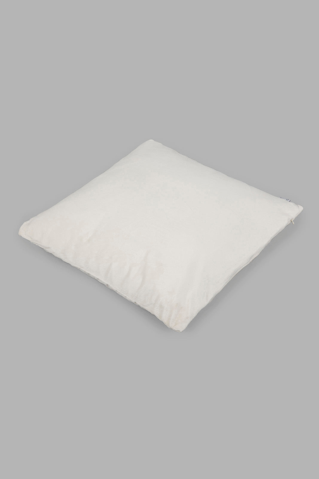 Redtag-Ivory-Dotted-Plain-Velvet-Cushion-Category:Cushions,-Colour:Ivory,-Deals:New-In,-Filter:Home-Bedroom,-HMW-BED-Cushions,-New-In-HMW-BED,-Non-Sale,-Section:Homewares,-W22A-Home-Bedroom-