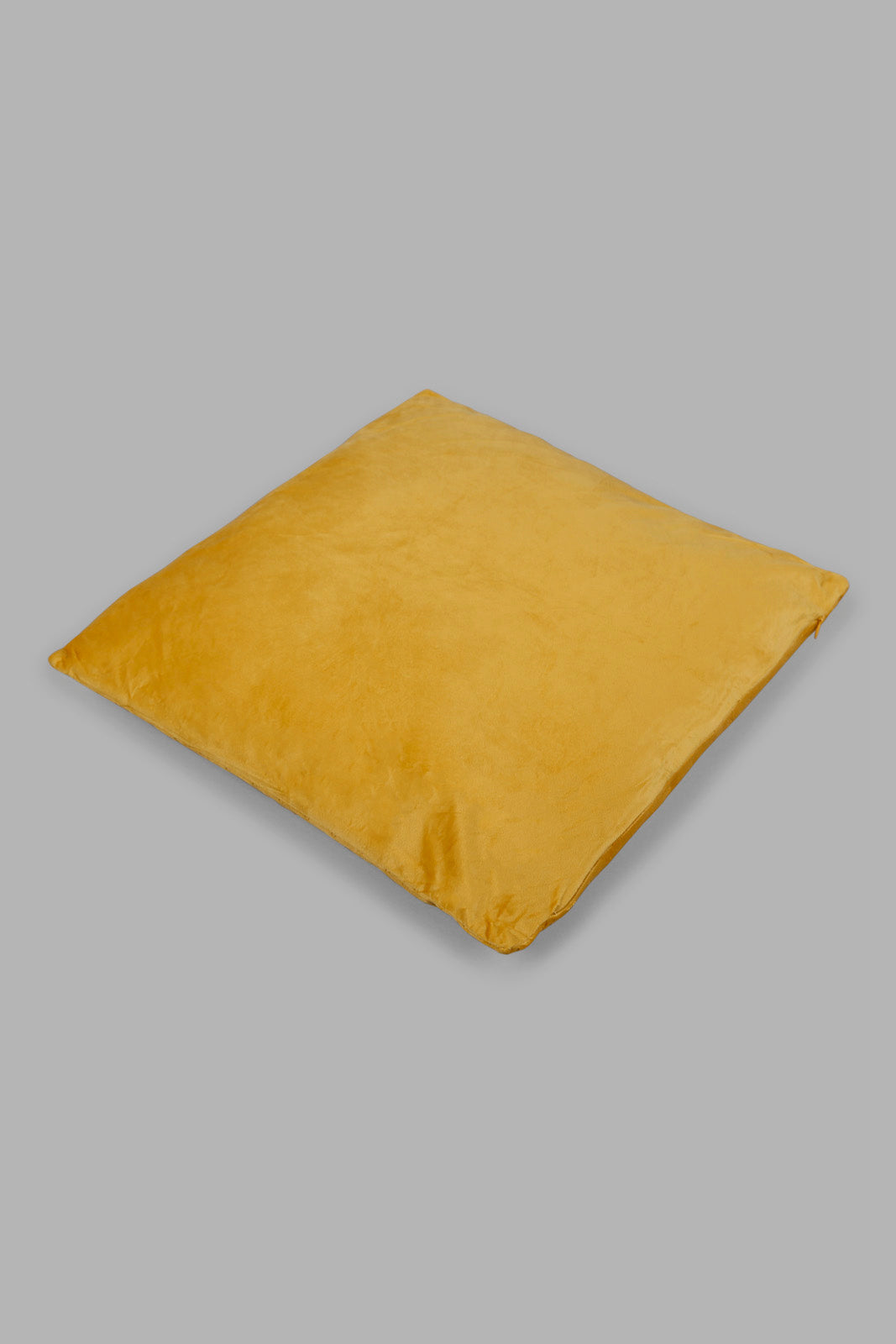 Redtag-Mustard-Dotted-Plain-Velvet-Cushion-Category:Cushions,-Colour:Mustard,-Deals:New-In,-Filter:Home-Bedroom,-HMW-BED-Cushions,-New-In-HMW-BED,-Non-Sale,-Section:Homewares,-W22A-Home-Bedroom-