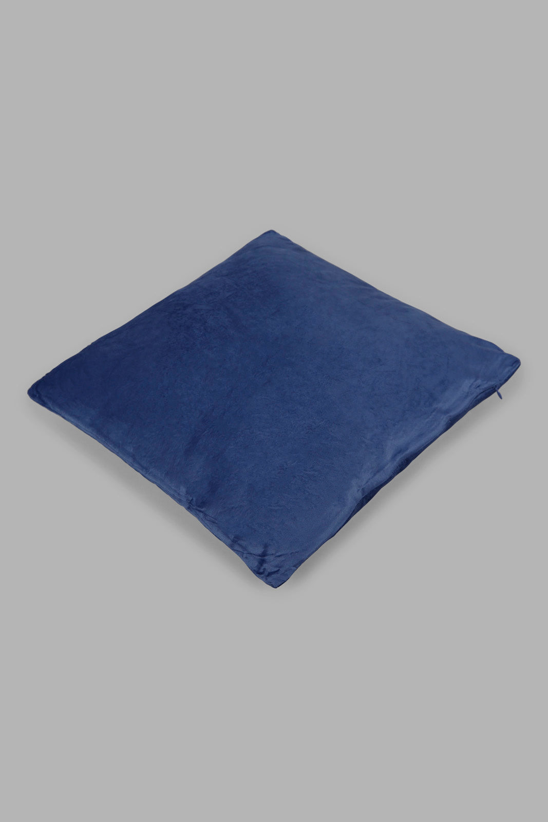 Redtag-Blue-Dotted-Plain-Velvet-Cushion-Category:Cushions,-Colour:Blue,-Deals:New-In,-Filter:Home-Bedroom,-HMW-BED-Cushions,-New-In-HMW-BED,-Non-Sale,-Section:Homewares,-W22A-Home-Bedroom-